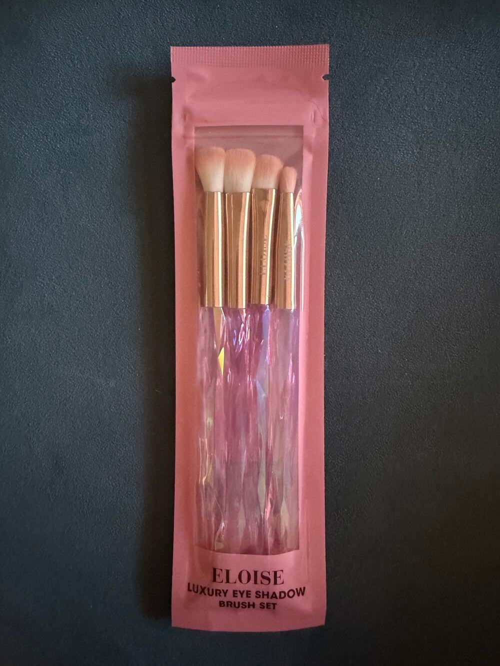 Eloise Luxury Eye Shadow Brush Set 4 Piece Vegan Cruelty Free Makeup Brushes